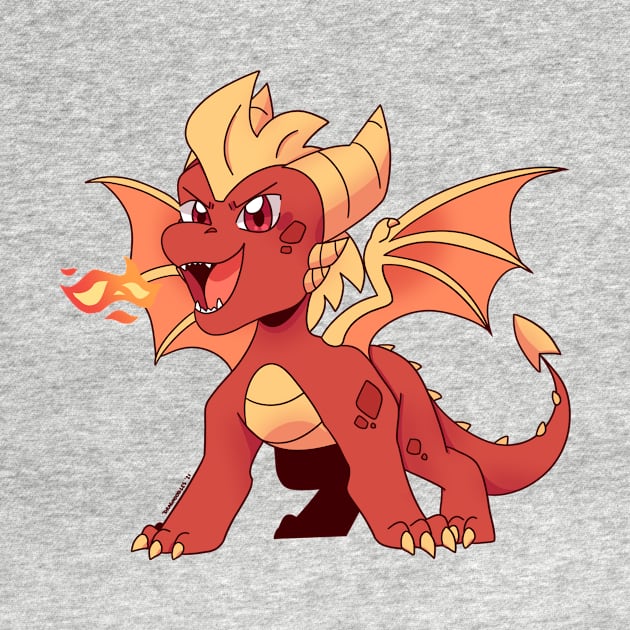 Flame the dragon by Dragnoodles